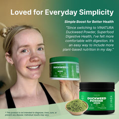 VINATURA Duckweed Powder added to smoothie for quick nutrition