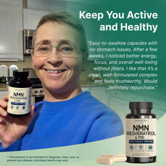 VINATURA NMN Complex bottle on desk ready for daily supplementation.