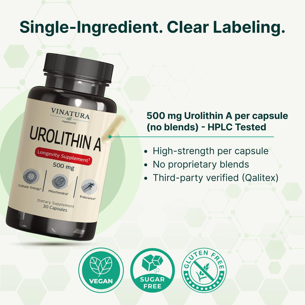 Purity seal and third-party testing indicate safety and quality.
