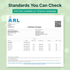 VINATURA USA-made facility seal indicating third‑party testing