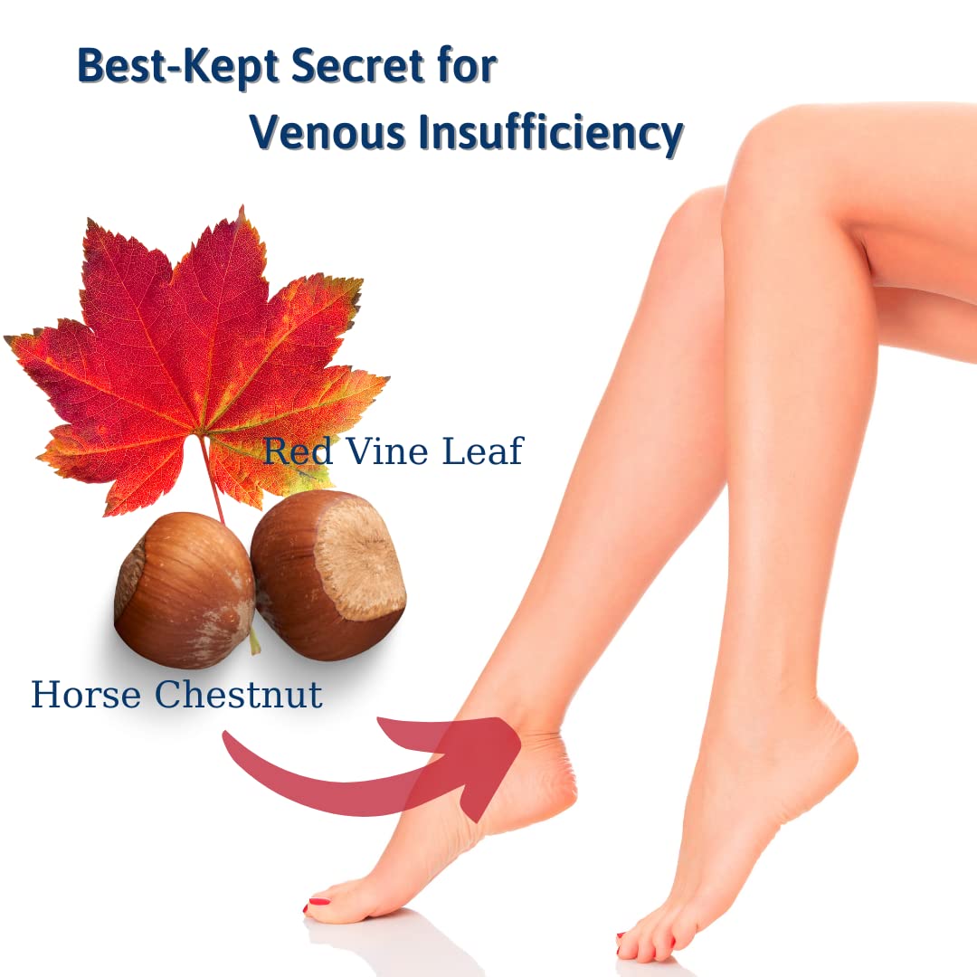 VINATURA Vein health graphic suggests leg comfort.