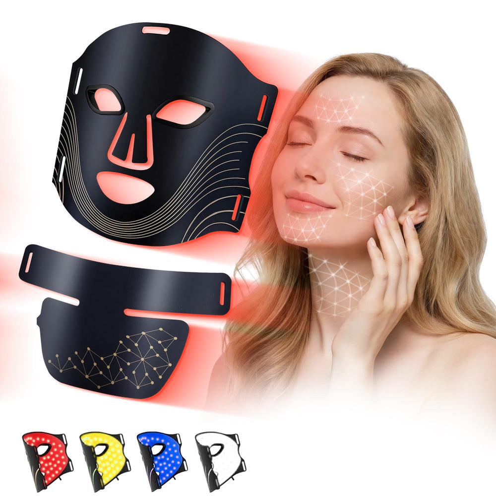 VINCAOR LED mask showing full face and neck coverage for at home skincare