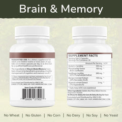 Vinco bottle label closeup shows gluten-free and allergen-free daily support.