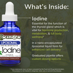 Vinco seaweed iodine ingredients from kelp and dulse provide a natural source.
