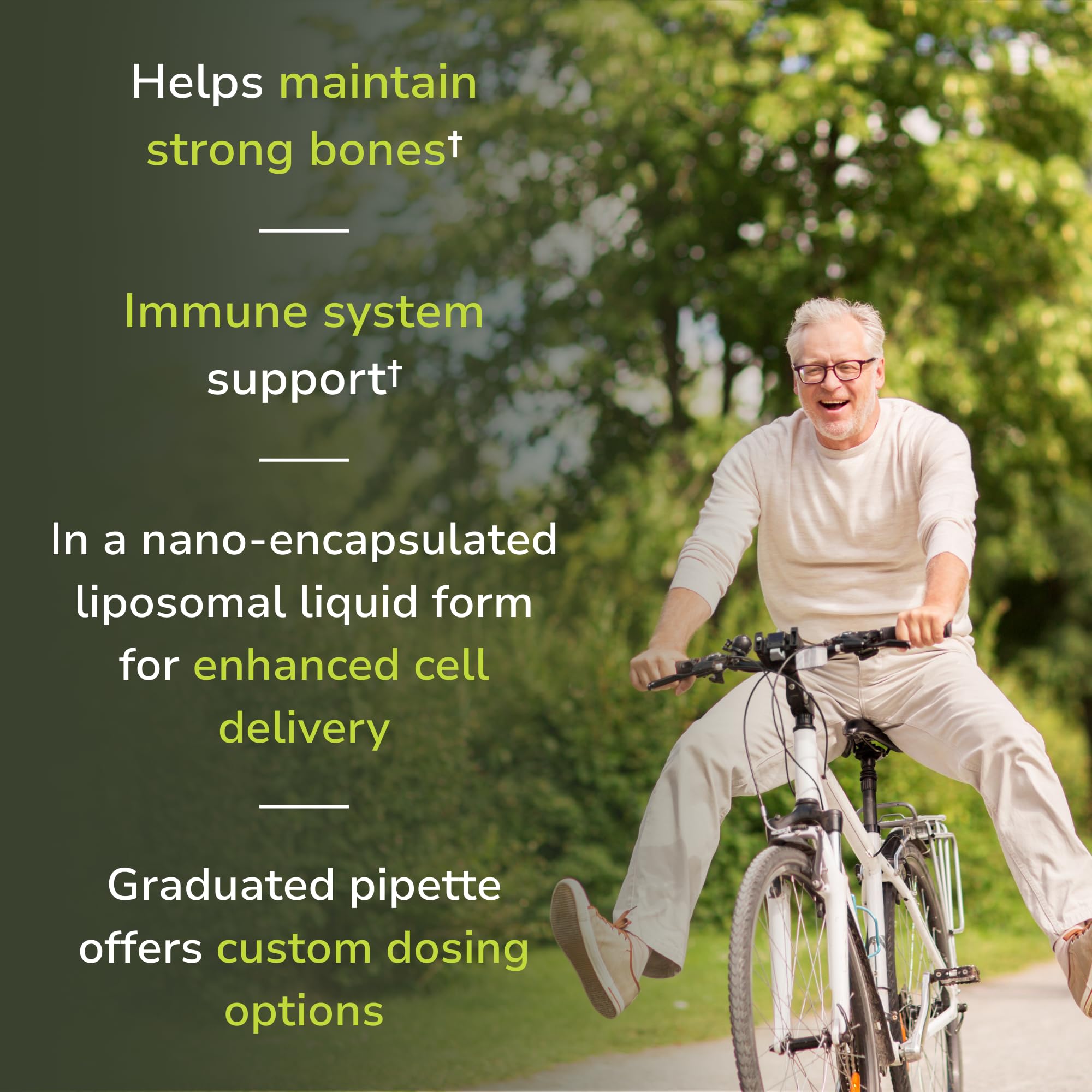 Vinco vitamin D3 packaging highlights gluten-free and vegetarian attributes.