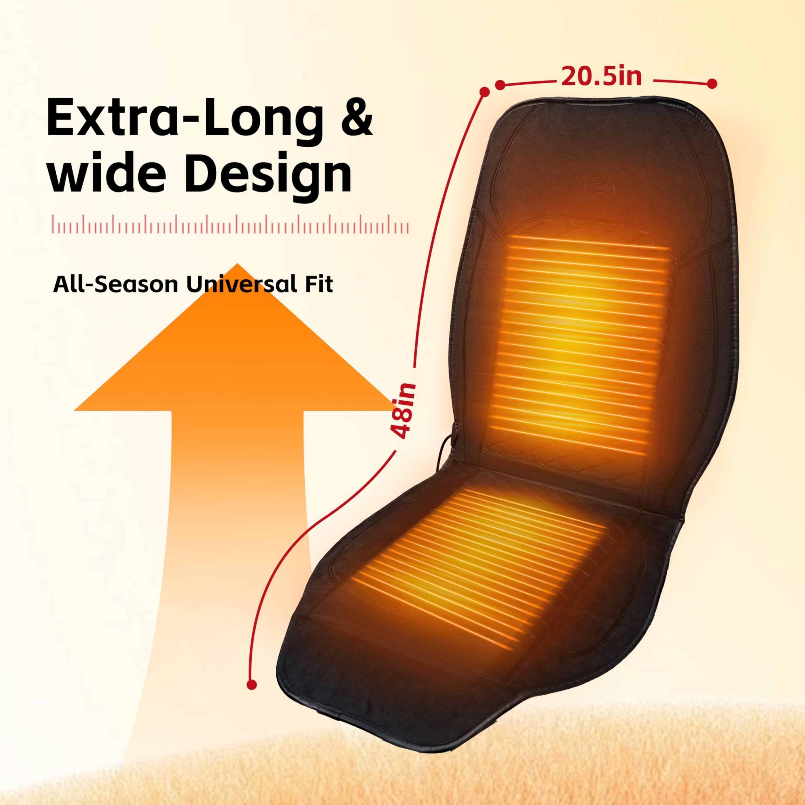 Vindobil crystal fleece plush seat cover delivers luxurious comfort on long drives.