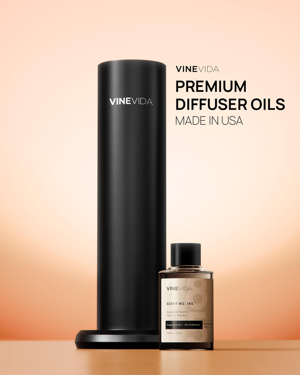 Graphic showing VINEVIDA Clean Collection diffuser compatibility across devices