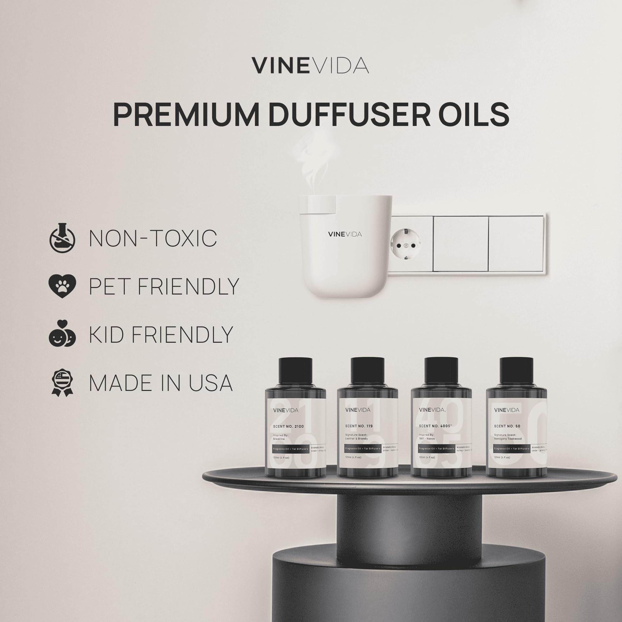 VINEVIDA Gentelmens Collection long-lasting scent with fixatives for lasting ambiance