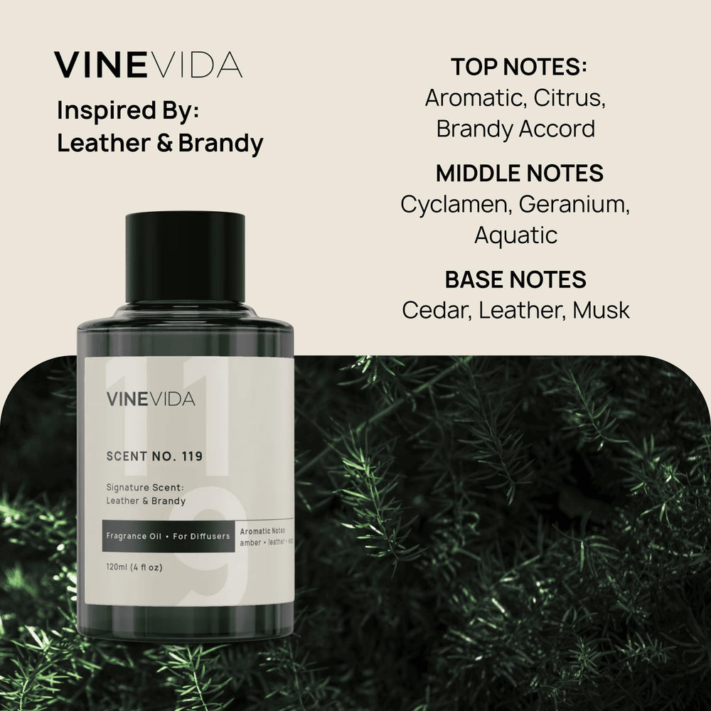 VINEVIDA Gentelmens Collection pack of 4 diffuser oils for versatile scents