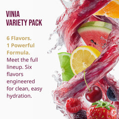 VINIA glass of hydration with sticks demonstrates serving idea for daily routines