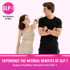 VINNETLLOY GLP-1 digestive-support scene with glass of water.