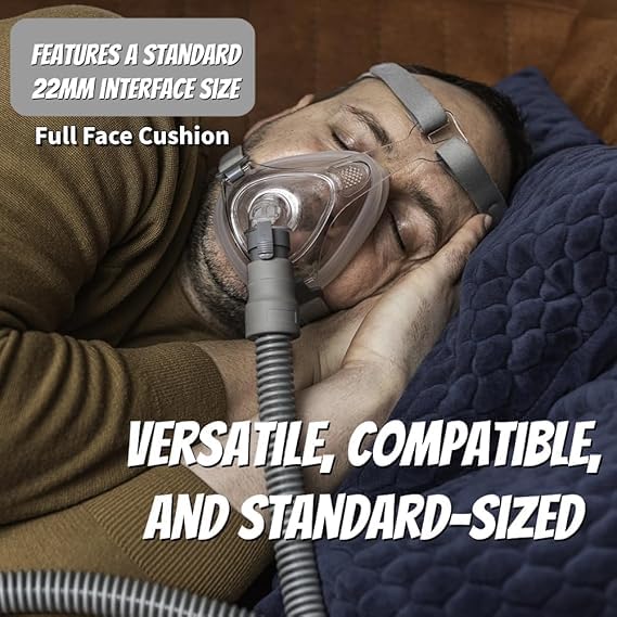 Viohead elbow-swivel enables flexible tubing positioning for easier sleep setup.