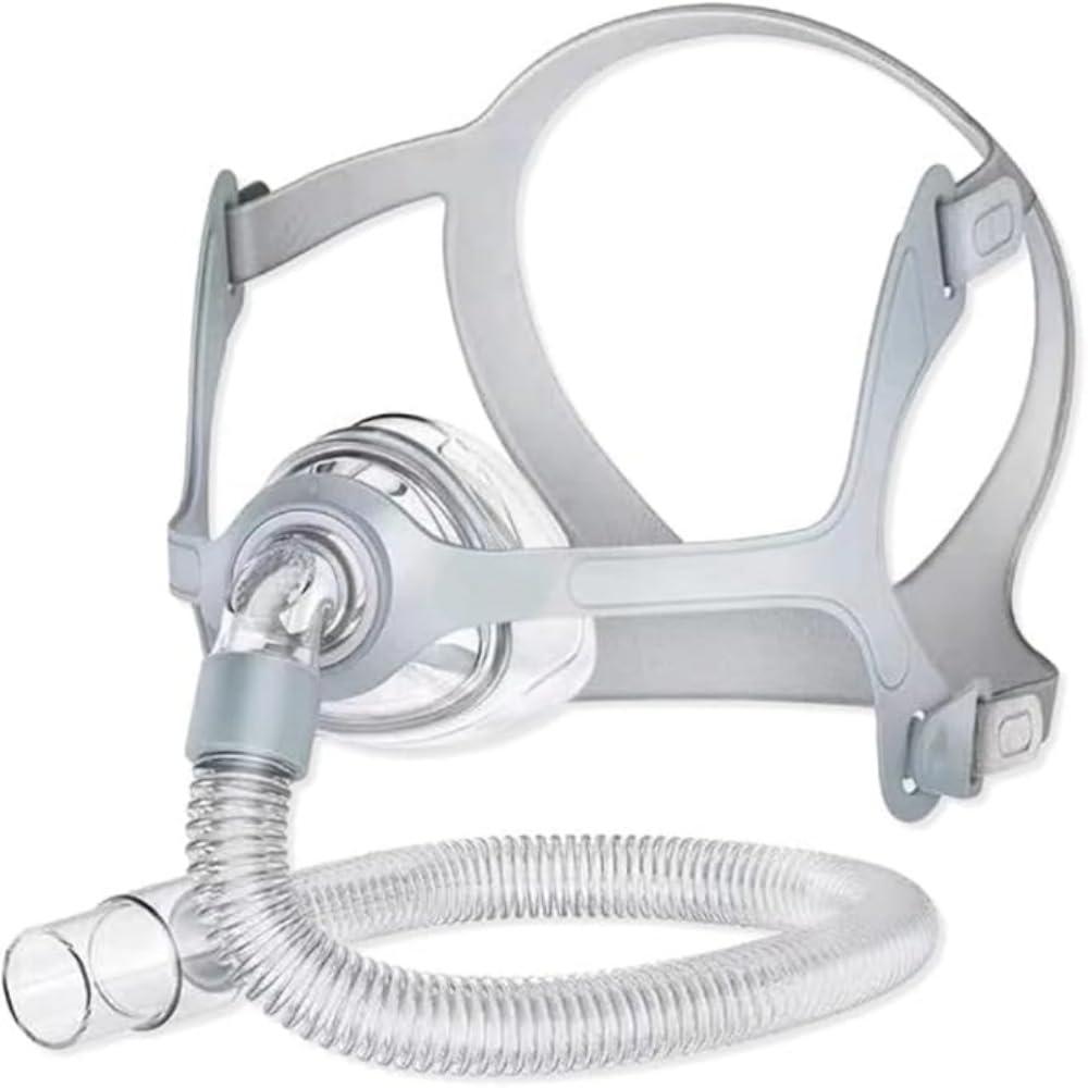 Viohead CPAP mask frame and elbow assembly for a secure seal.
