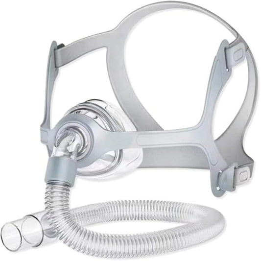 Viohead CPAP mask frame and elbow assembly for a secure seal.