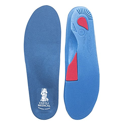 Vionic Vasyli Blue 6° orthotics feature a deep heel cup for foot alignment and stability.