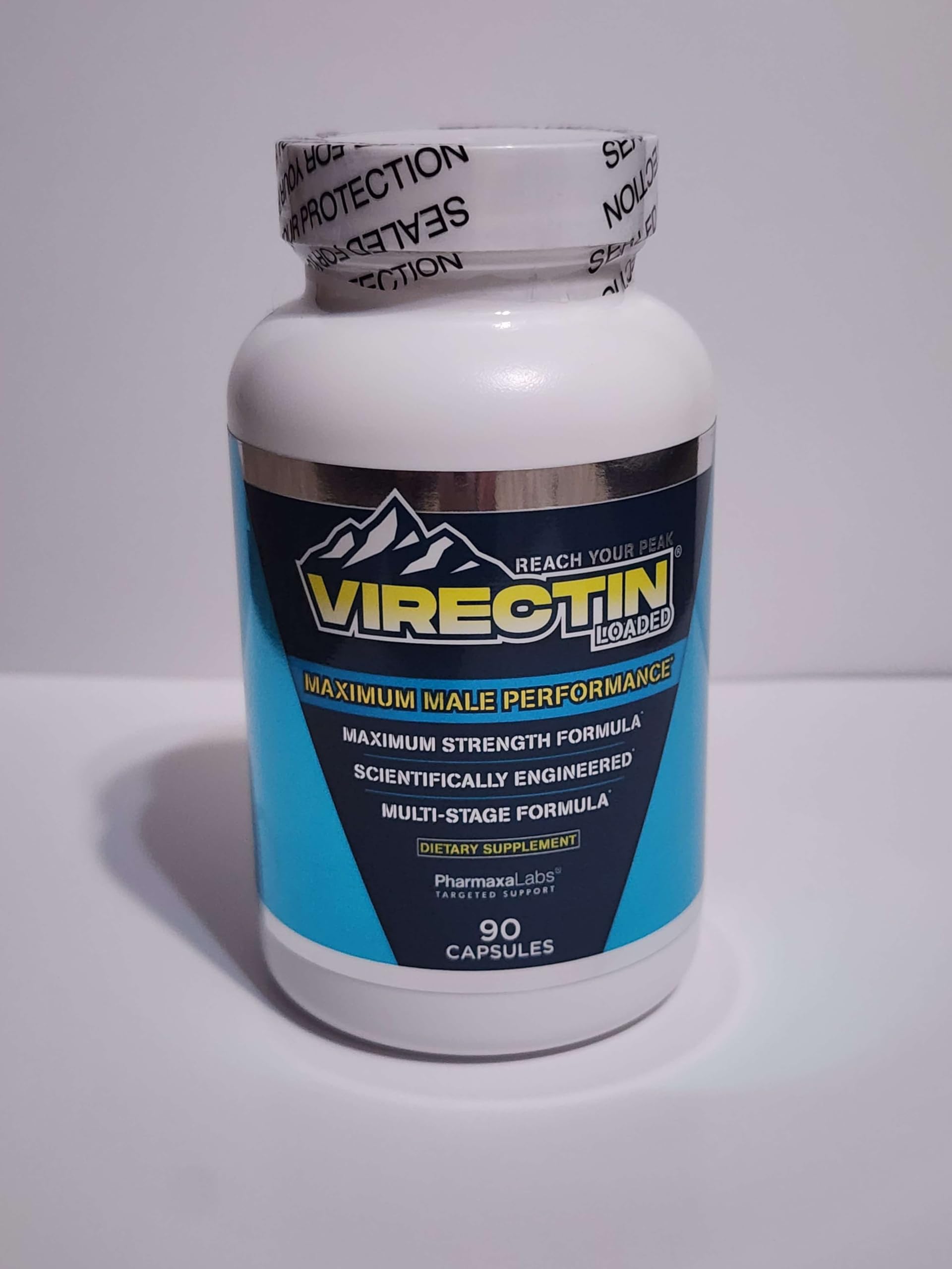 Virectin Loaded 90 capsules bottle front for daily vitality support.
