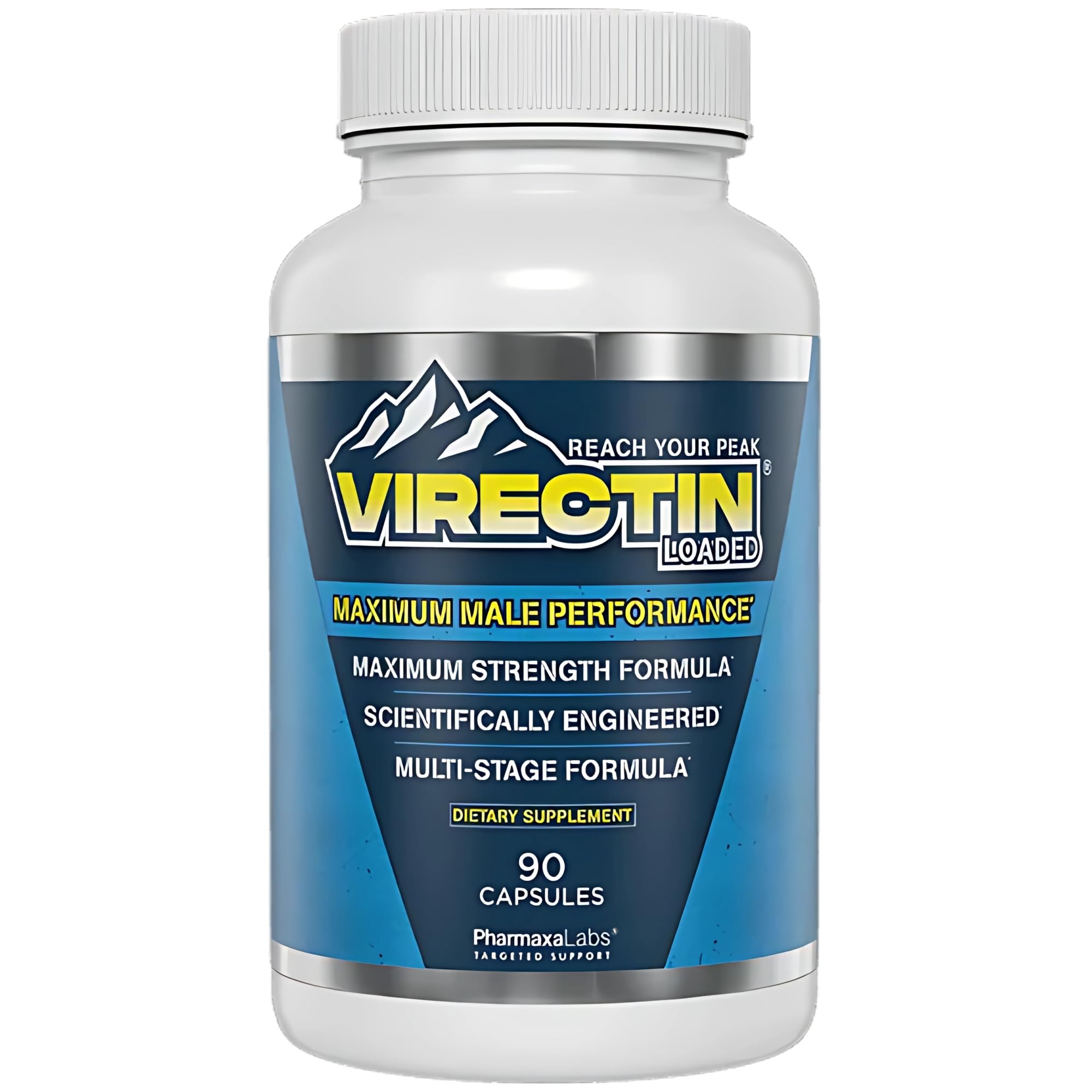 Virectin Loaded bottle front view, ready for a daily wellness routine.