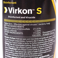 Virkon S tablets ready to dispense for efficient farm cleaning