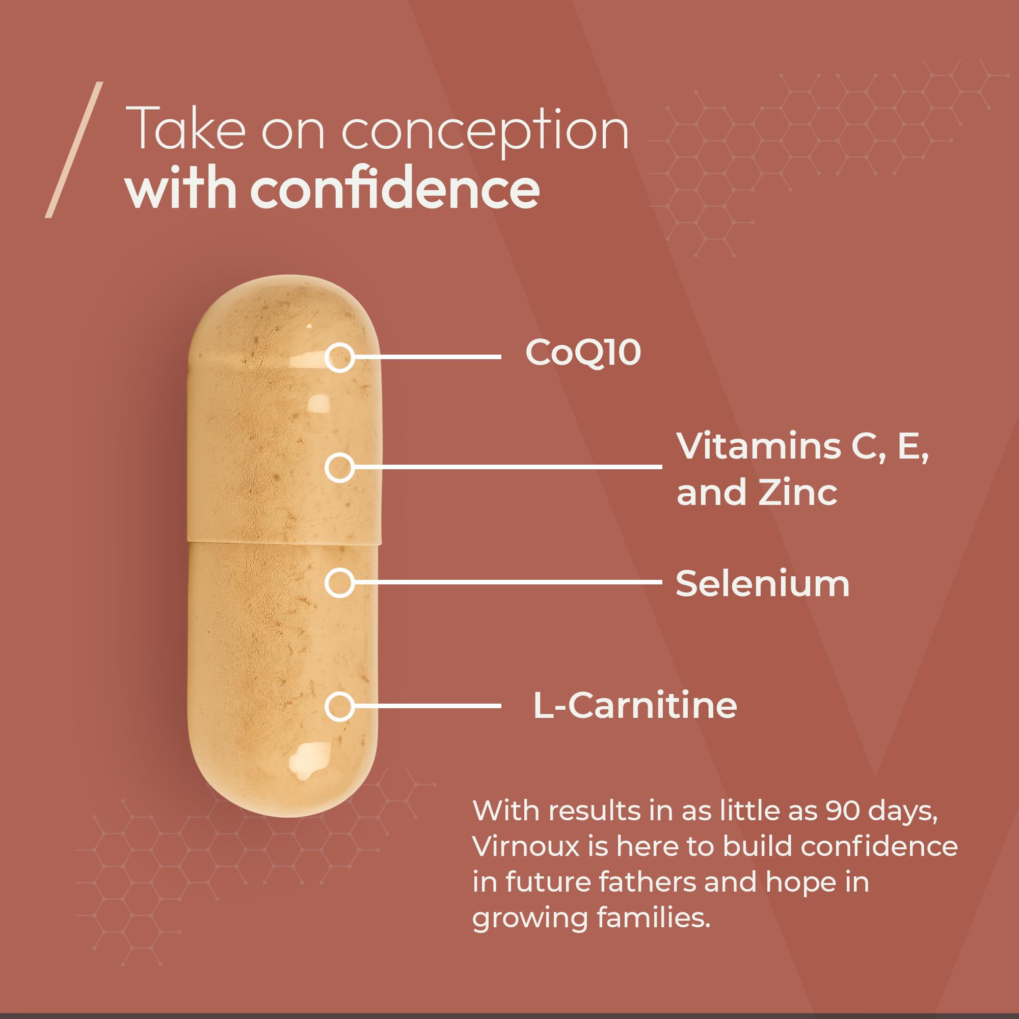 Virnoux CoQ10 antioxidant blend supporting sperm health and cellular protection