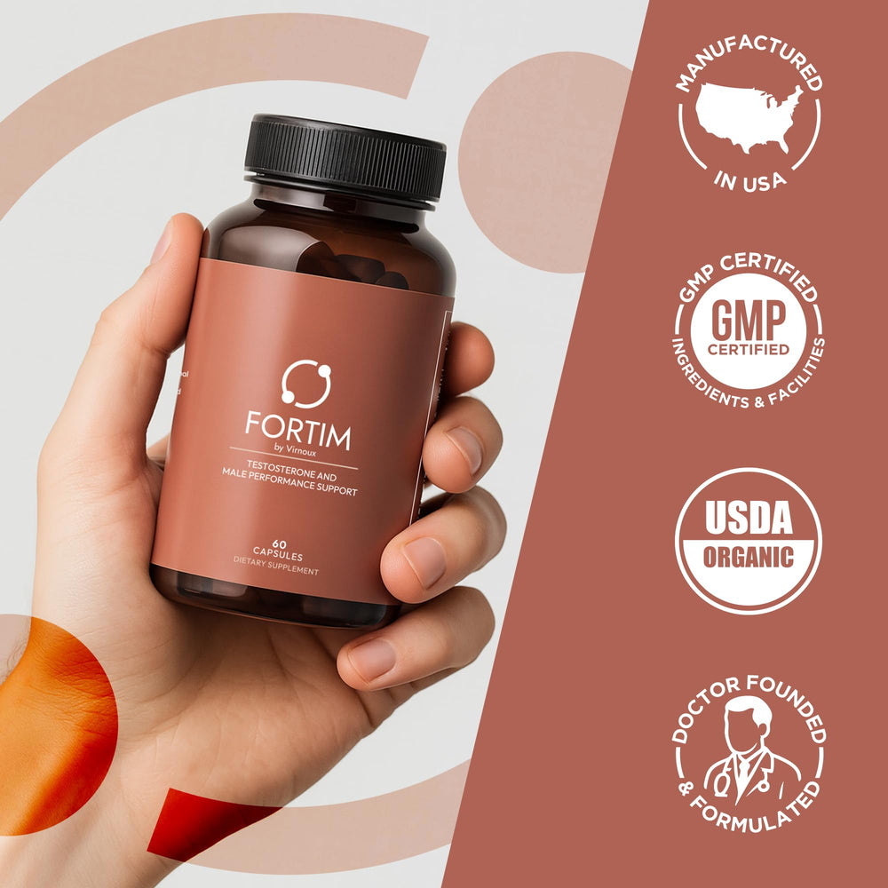 Maca root component view paired with capsules for lean muscle and focus