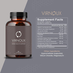Virnoux zinc and selenium nutrients for healthy sperm production