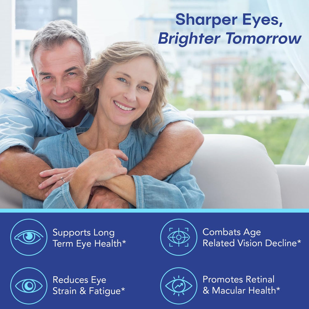 VisiUltra packaging emphasizes blue light protection for screen users.