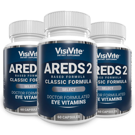 VisiVite AREDS2 Select bottle front for macular health support