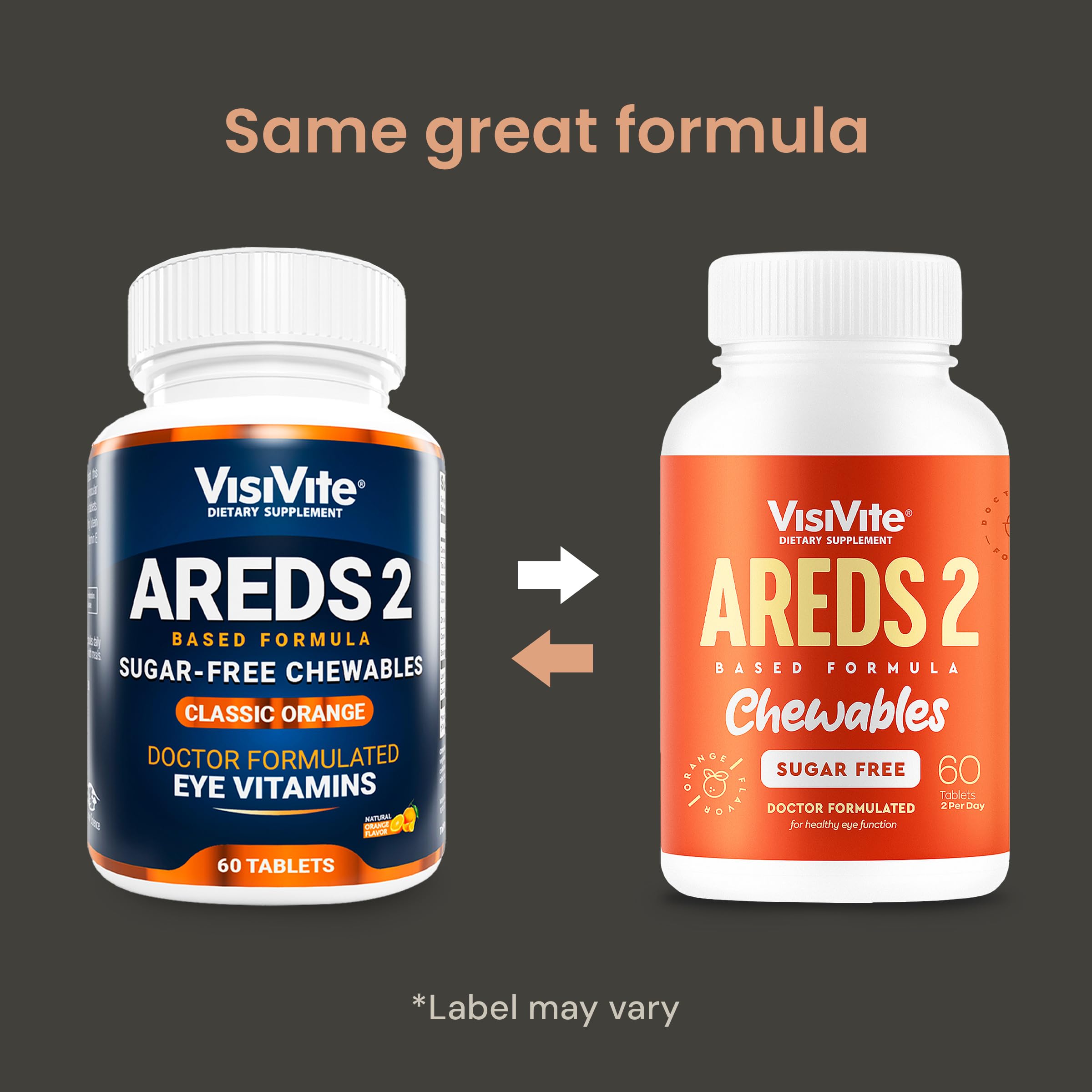 VisiVite bottle and packaging emphasize a convenient sugar-free option