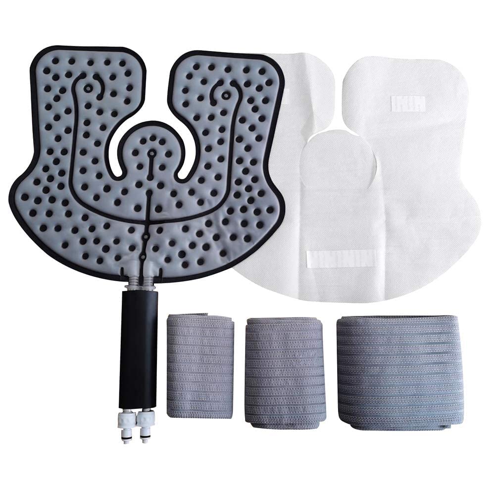 Vistashine ice therapy pad connector image shows quick valves