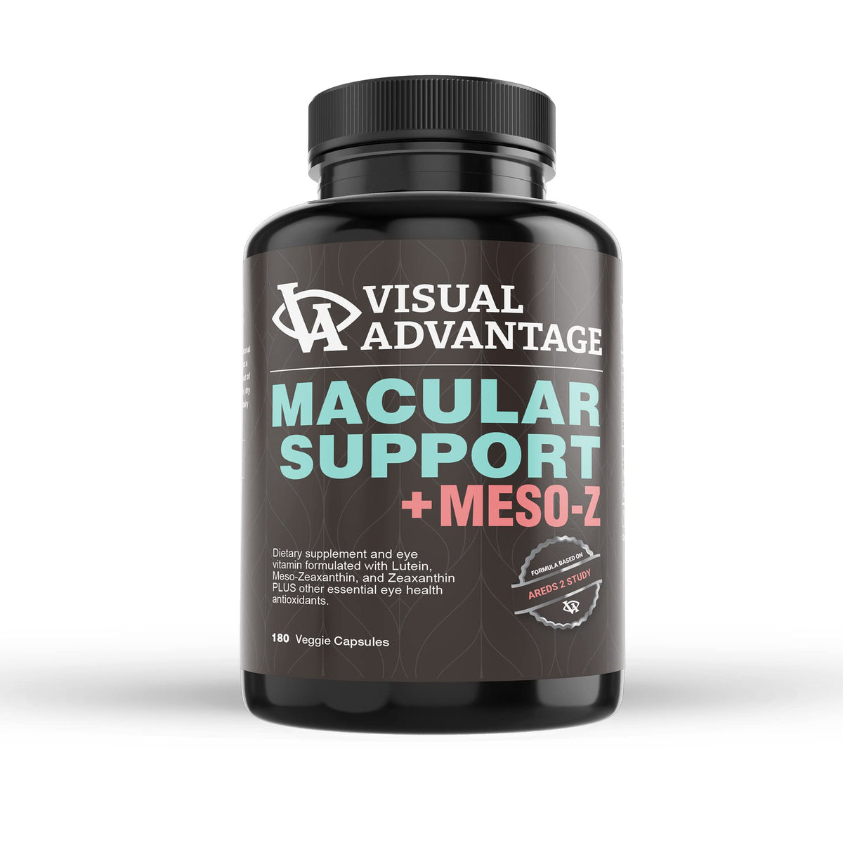Visual Advantage Macular Support Meso-Z bottle front for daily blue light support