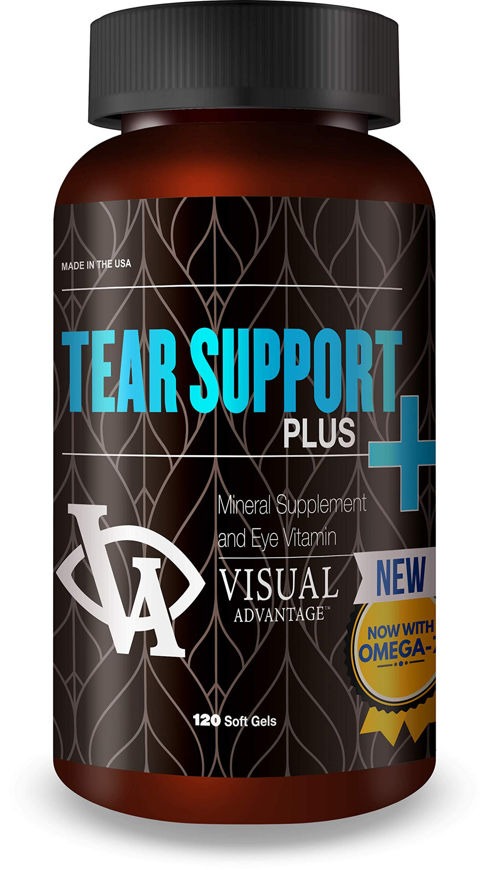 Visual Advantage Tear Support Plus bottle supports healthy tear production for eye comfort.