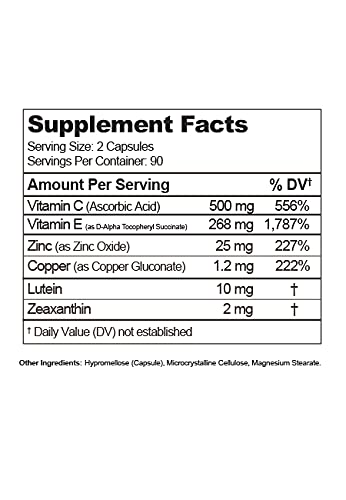 Visual Advantage veggie capsules designed for easy swallowing and plant-based convenience.