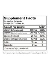 Visual Advantage veggie capsules designed for easy swallowing and plant-based convenience.