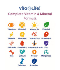 Vita4Life Multi-Standard bottle pour capsules demonstrates fast-dissolve veggie capsules