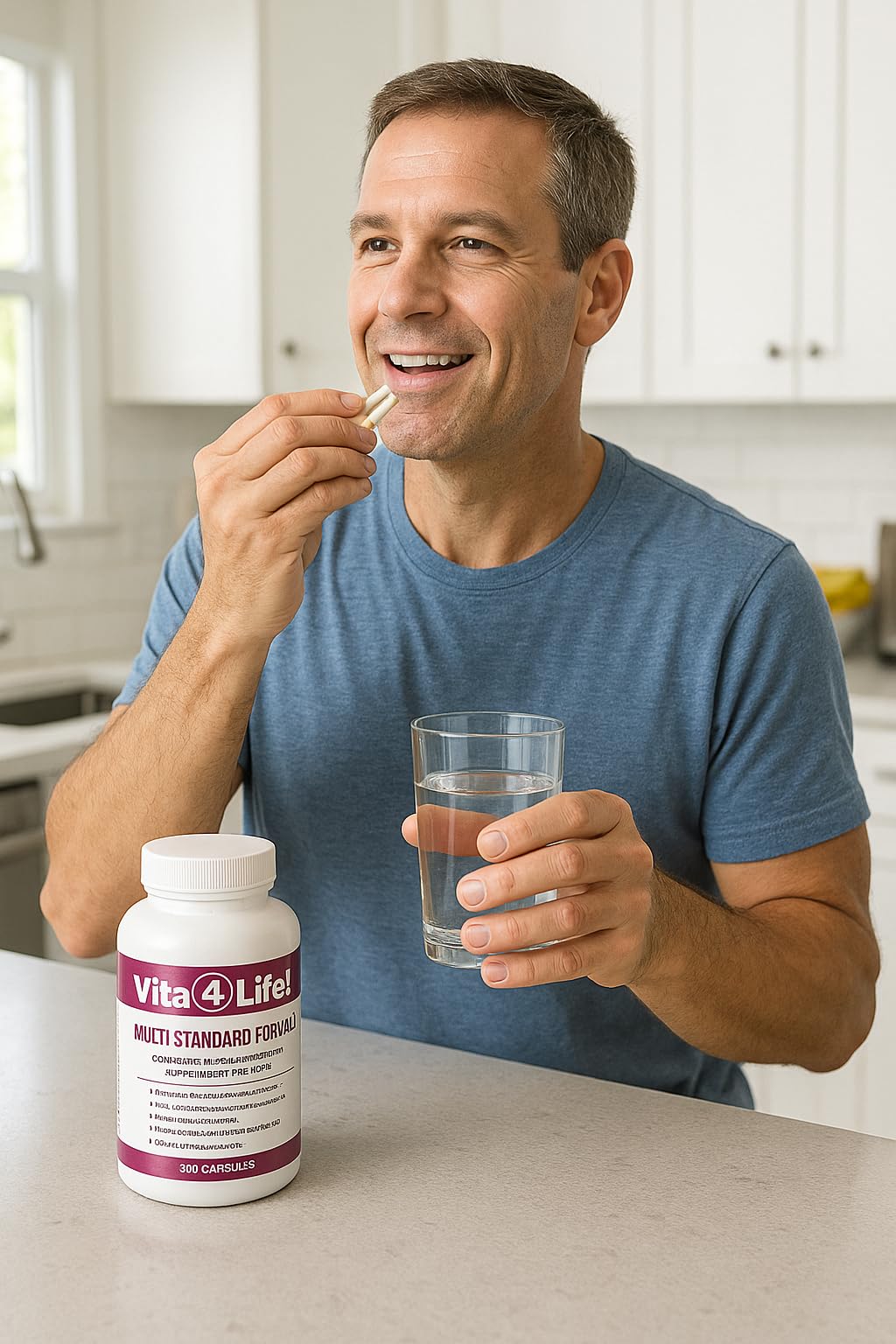 Vita4Life Multi-Standard label detail showcases clean label and natural ingredients