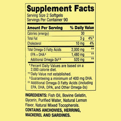 ViT4US Omega-3 softgels close-up for eye health.