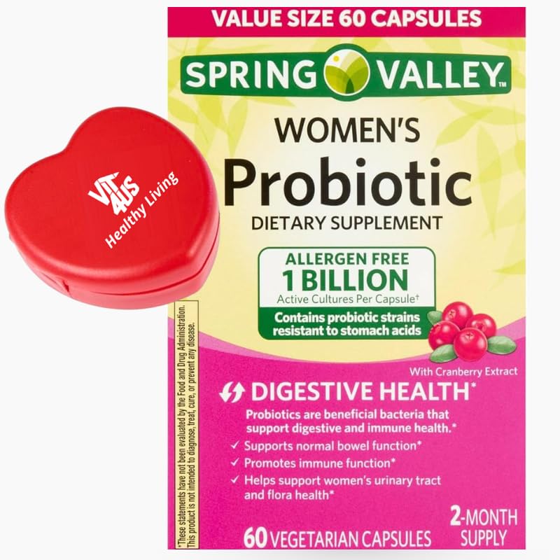 ViT4US Spring Valley Women's Probiotic bottle front for daily digestive support.