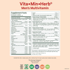 Vita-Min-Herb tablets close-up for convenient daily use.