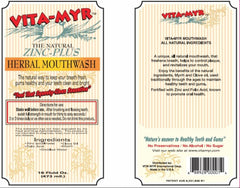 VITA-MYR 2-pack mouthwash blue cap variant, convenient reseal for travel
