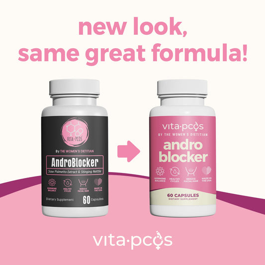 VITA-PCOS AndroBlocker Balance capsules inside view for convenient daily intake