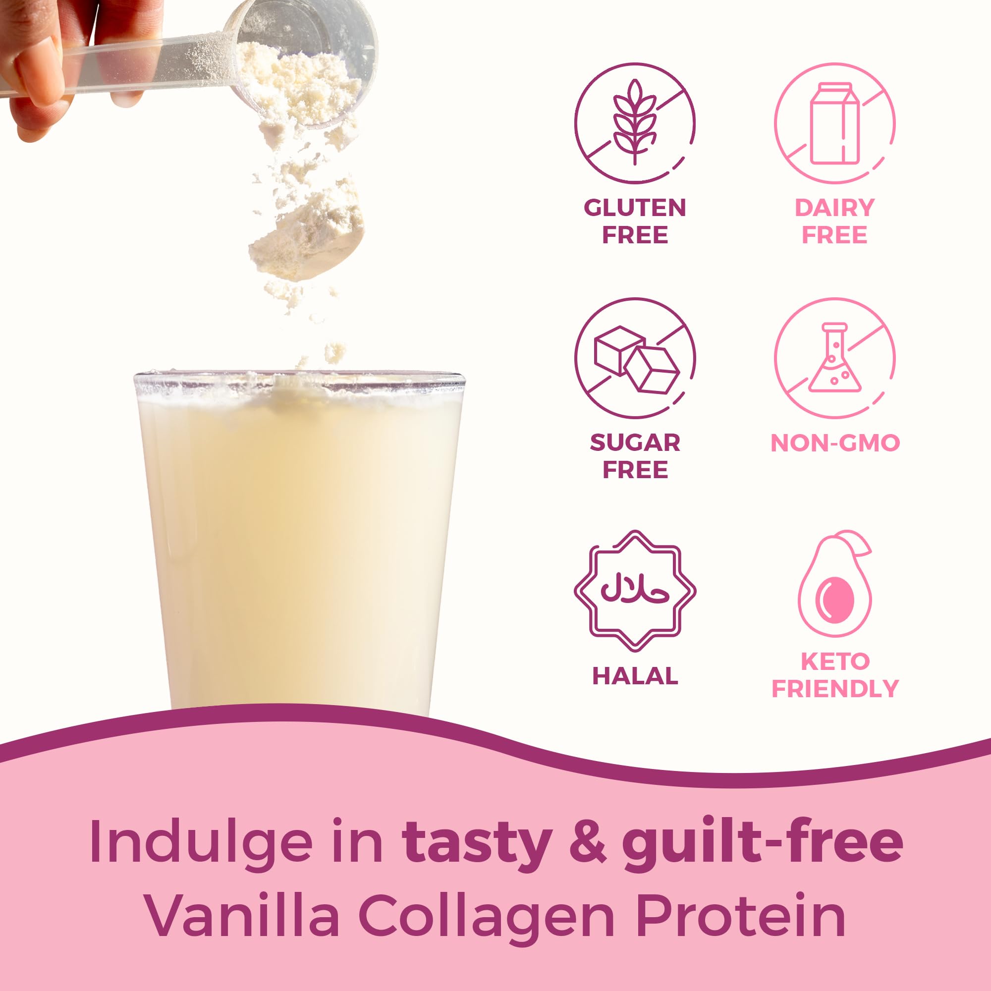 Morning routine with collagen dissolving in coffee or smoothie for consistency.