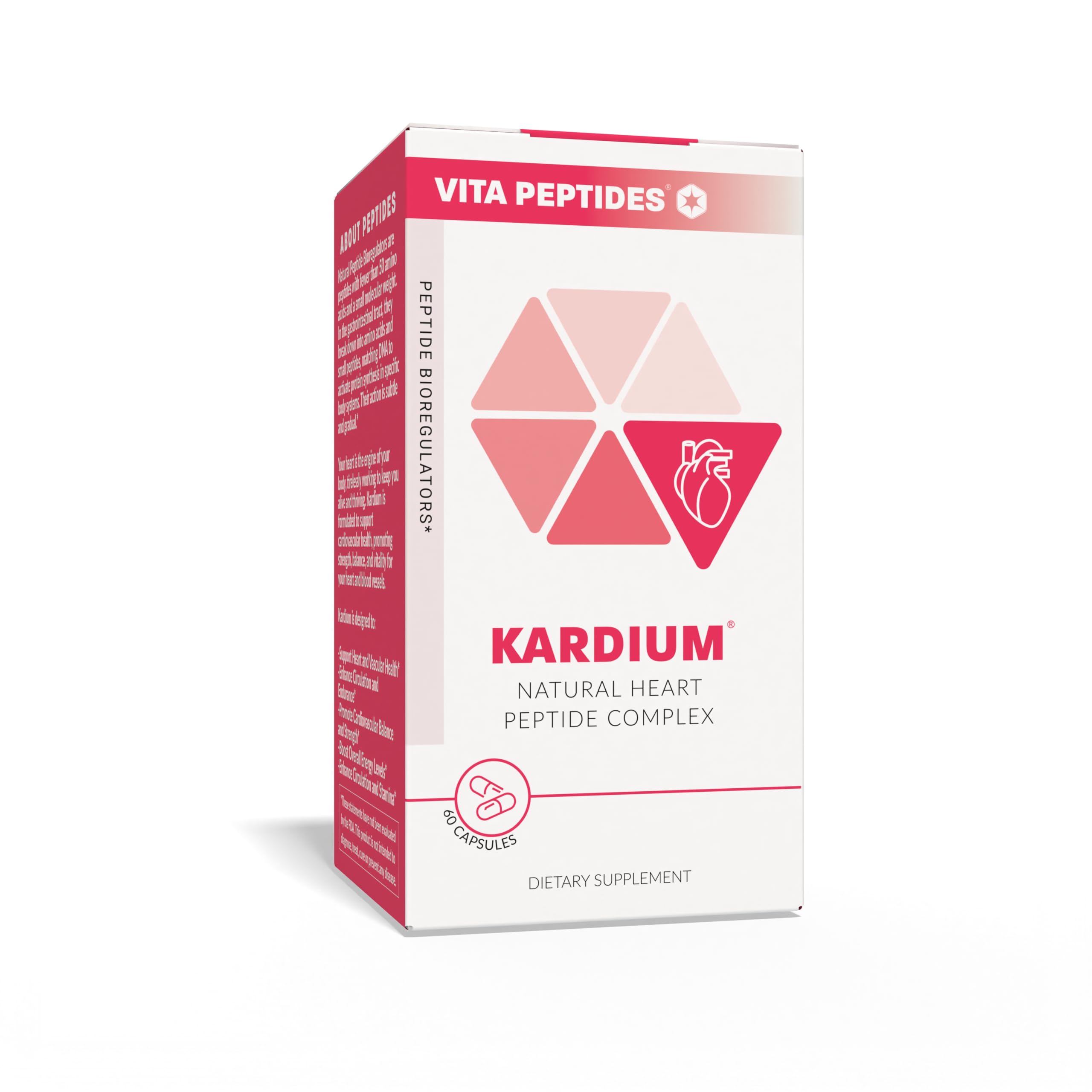 Vita Peptides Kardium label detail emphasizes USA-made cardiovascular wellness