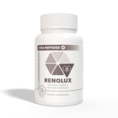 Vita Peptides Renolux dosage pack image emphasizing daily urinary wellness support