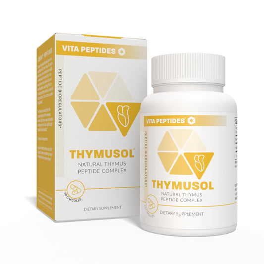 Vita Peptides Thymusol bottle front for on-the-go immune support