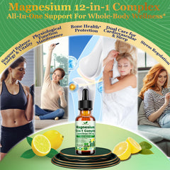 Vita PLynxera magnesium 12in1 dropper with lemon flavor for easy dosing