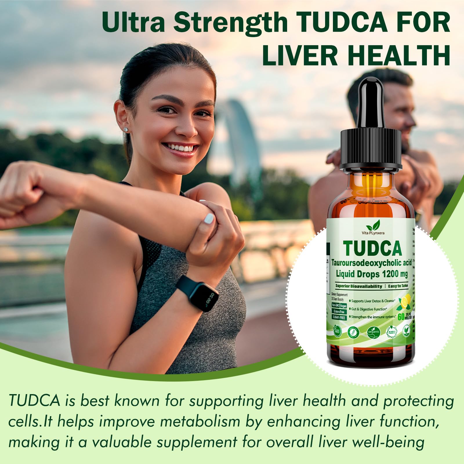 Vita PLynxera Tudca drops lemon flavor makes intake easier and more enjoyable.