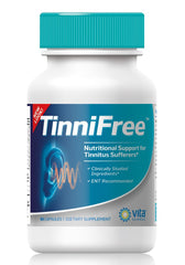 Vita Sciences Tinnifree bottle front may support ear comfort and daily use.