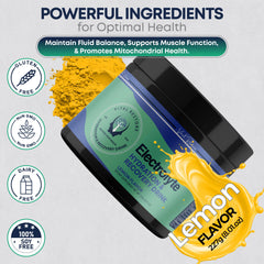 VitalRestore powder mix in a glass for clean, steady energy