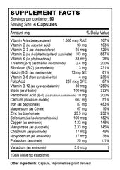 Vita4Life 4-capsule serving shows convenient daily nutrition for post-op care.