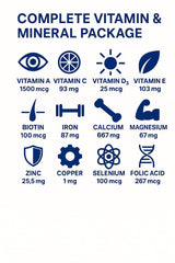 Vita4Life B-complex section signals complete micronutrient coverage.